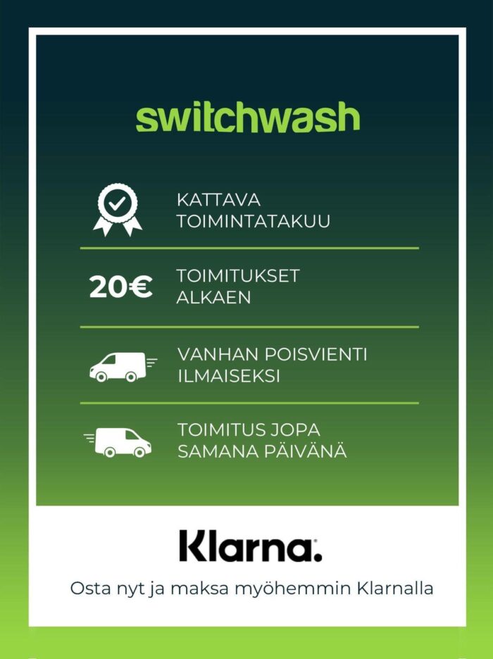 Kompakti Whitewash 6kg pesukone A+++ - Image 3