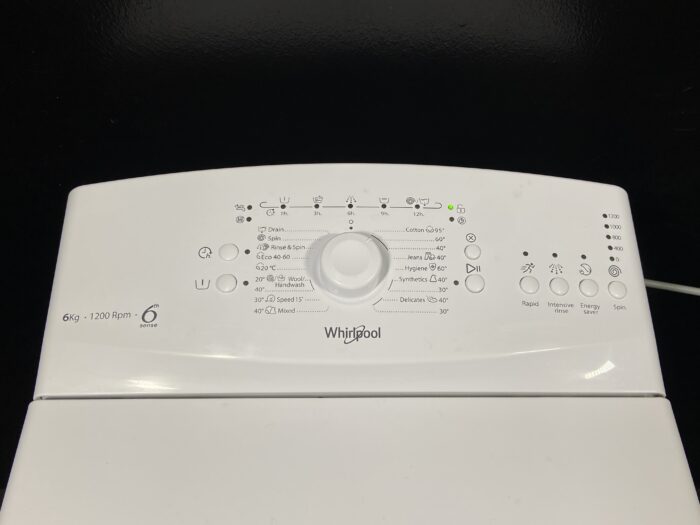 Päältä täytettävä pesukone Whirlpool 6kg 1200rpm - Image 2