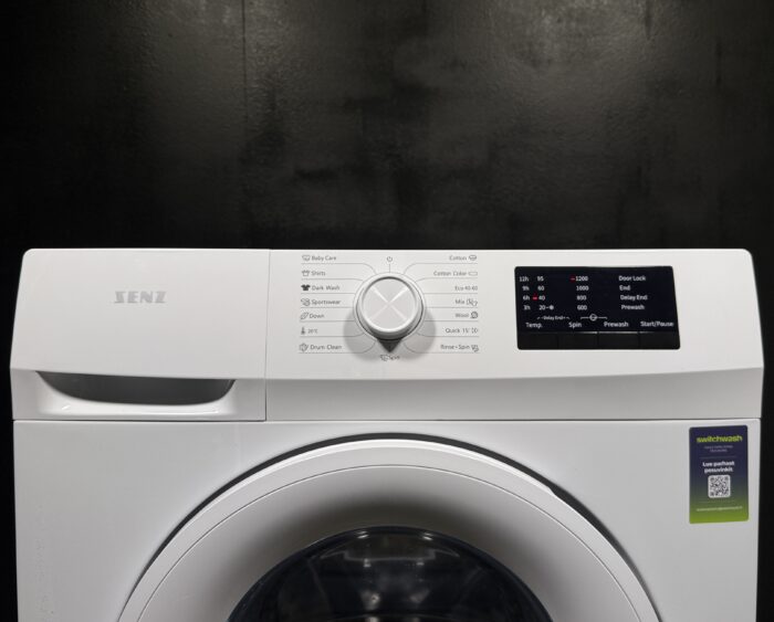 Loistokuntoinen kompakti Senz 7kg pesukone 1200rpm - Image 2